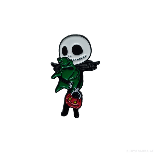 Trick Or Treat Jack Enamel Pin Badge