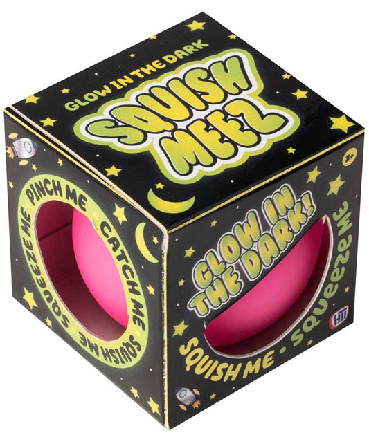Squish Meez Glow In The Dark Colours Stress Balls