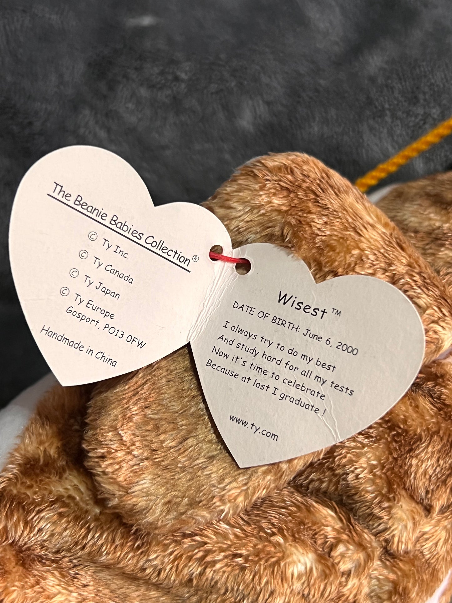 Ty Beanie Baby Wisest Vintage ( Pre Loved )