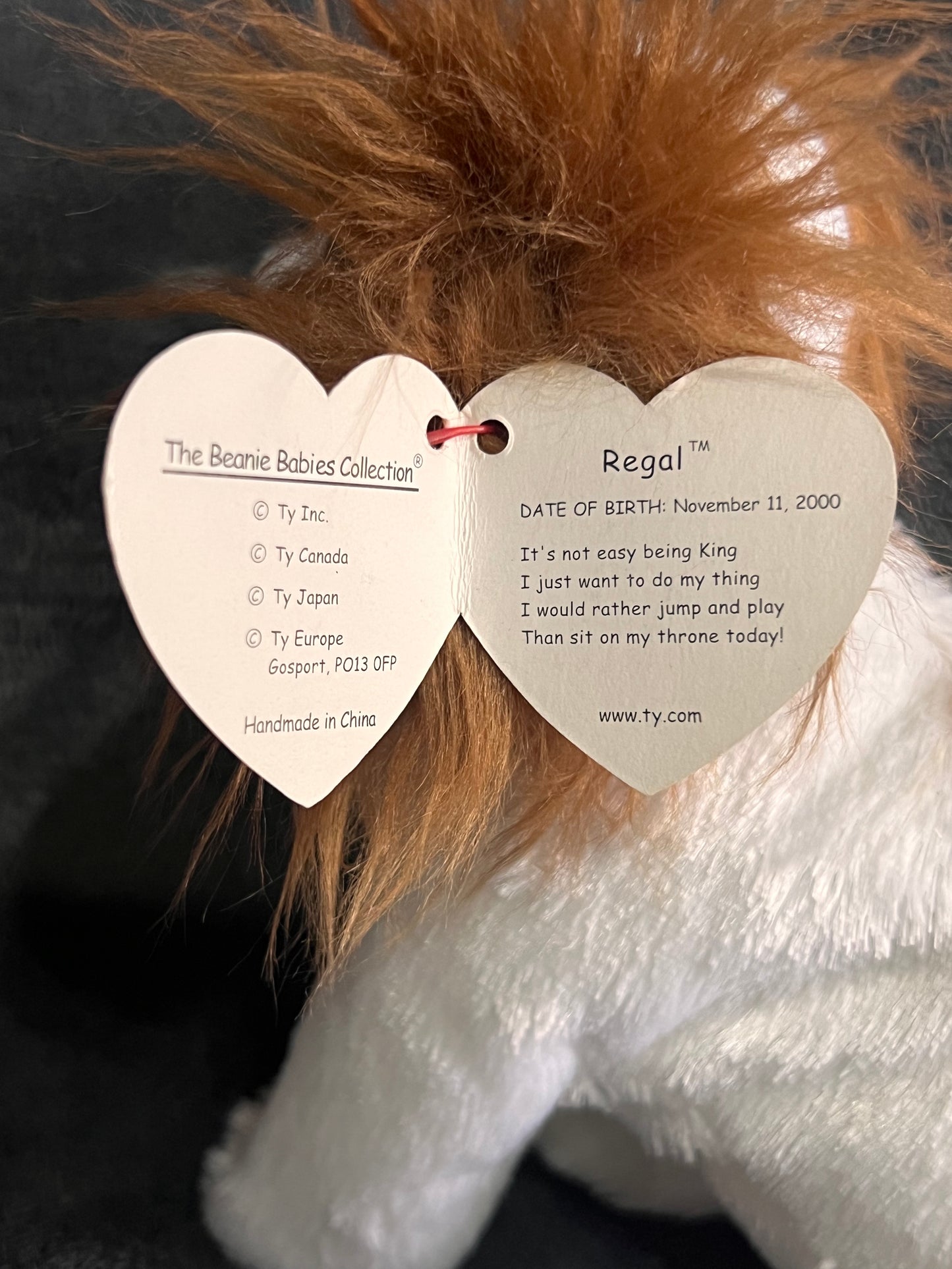 Ty Beanie Baby Regal Vintage ( Pre Loved )