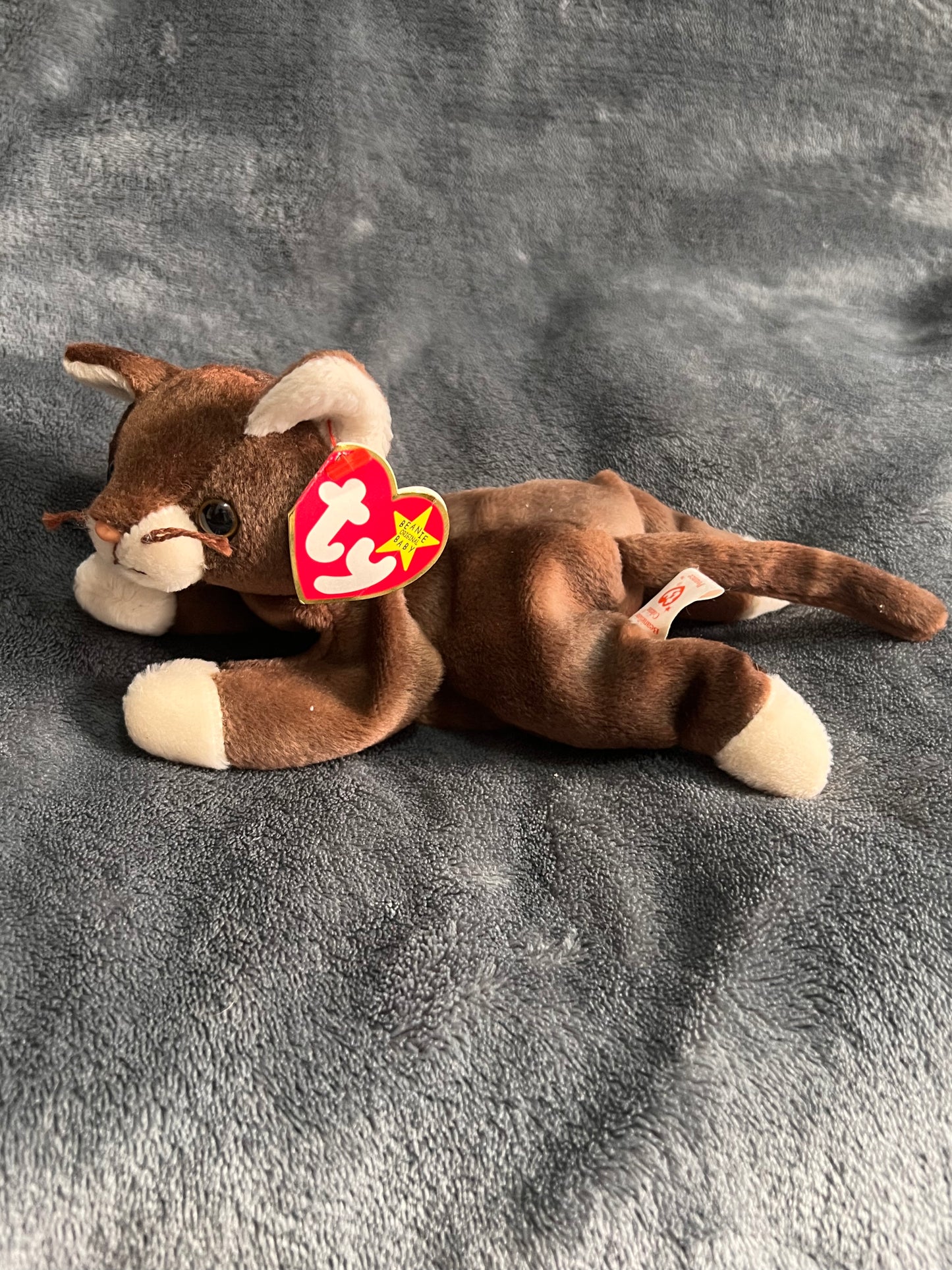 Ty Beanie Baby Pounce The Cat Vintage ( Pre Loved )