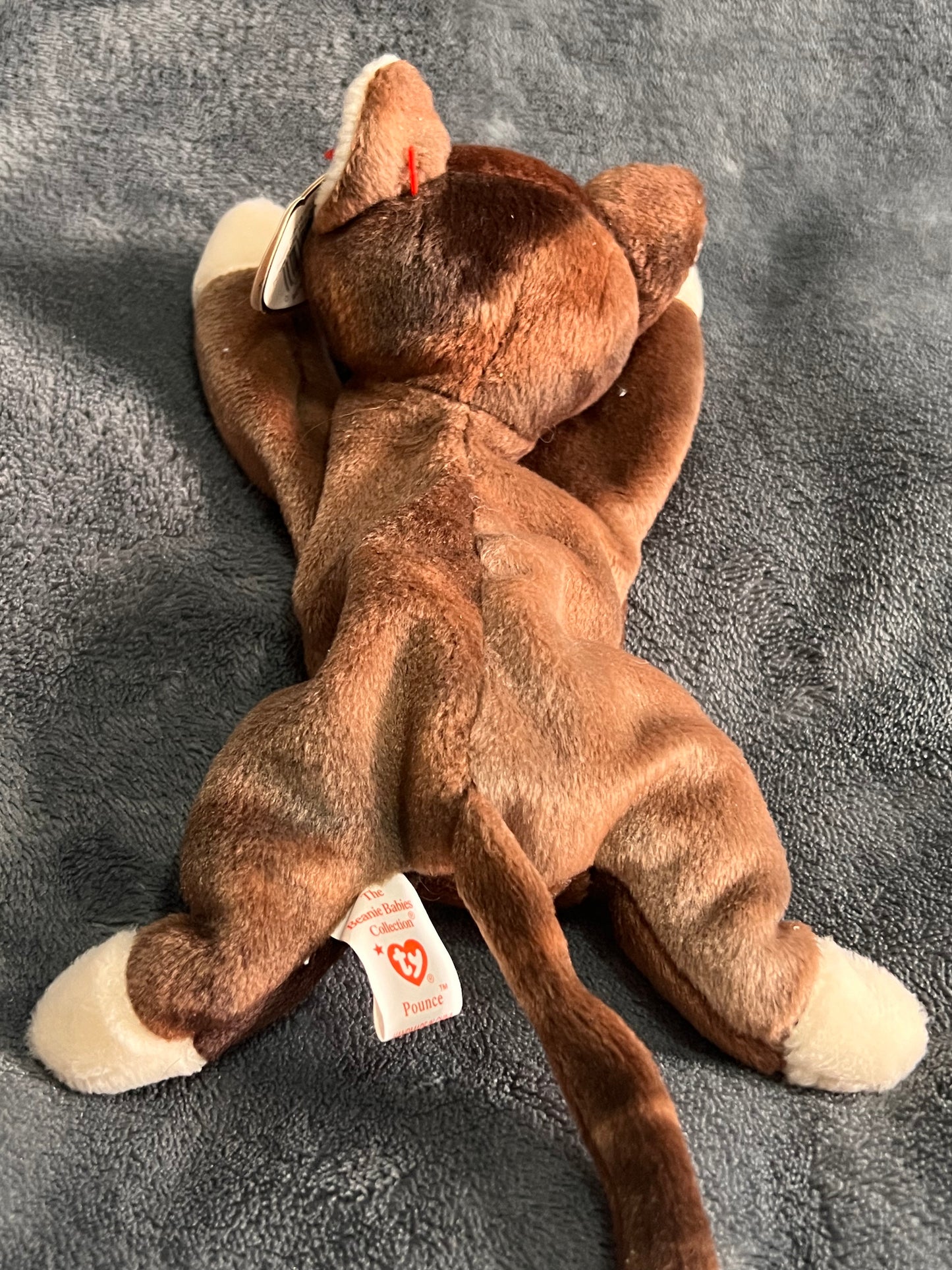 Ty Beanie Baby Pounce The Cat Vintage ( Pre Loved )