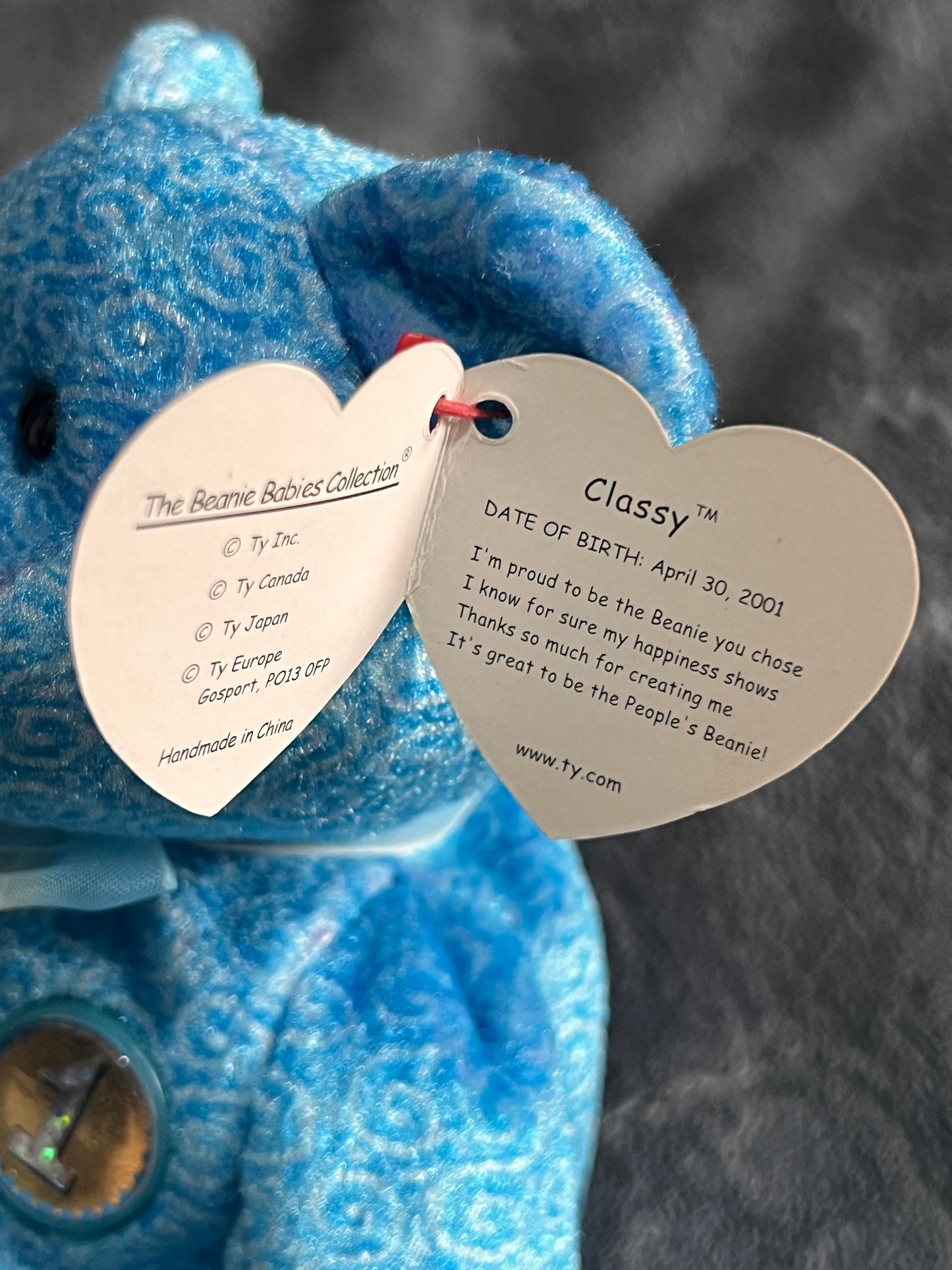Ty Beanie Baby Classy Vintage ( Pre Loved )